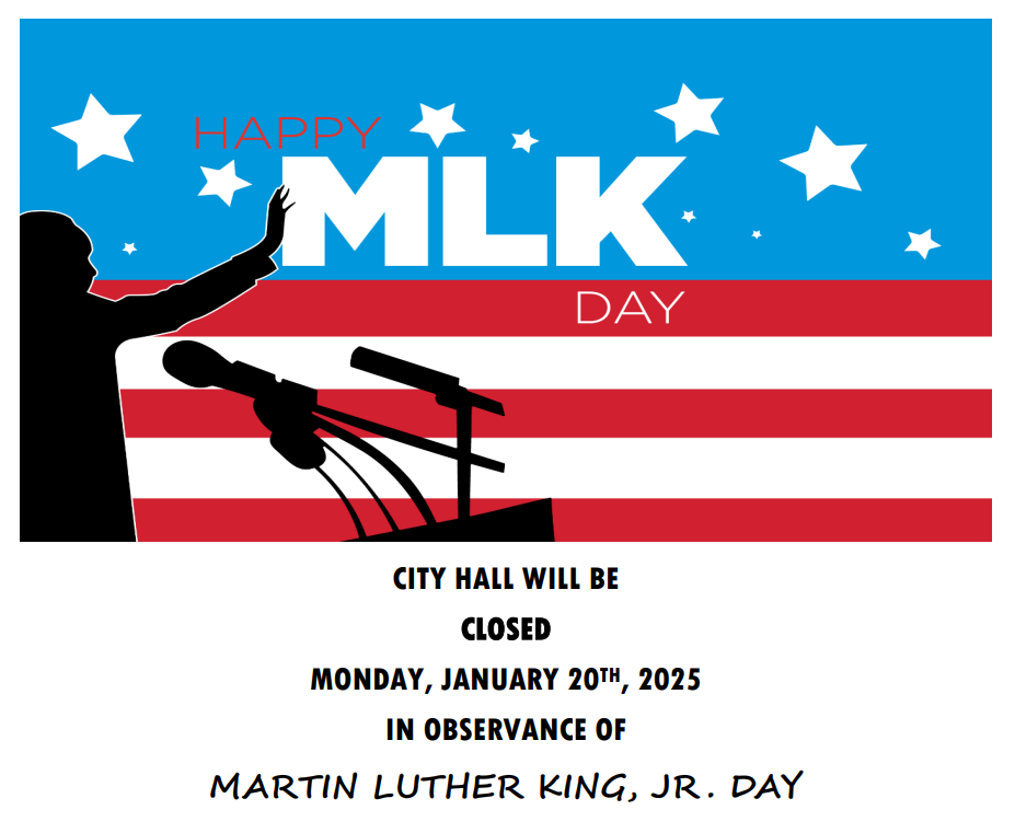 City Hall Closed for MLK Day